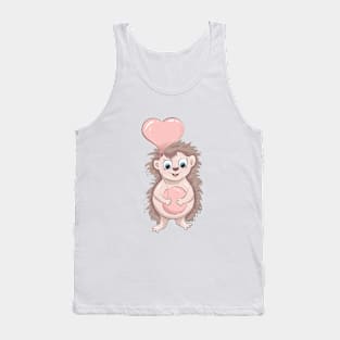 Hedgehog with a heart Tank Top